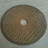 continuous rim saw blade with flange for brick cutting