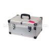 cosmetic case, tool case, aluminum case in silver and durable