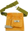 cow split leather tool belt ( tool pouch ) with many pockets JX -5