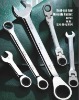 cr-v combination ratchet wrench- professional fixed ratchet spanner