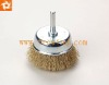 crimped wire cup cleaning brush with shank