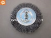 crimped wire wheel brush with shank