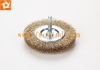 crimped wire wheel brush with shank