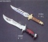 damascus hunting knife/survival knife/Holster knife