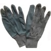 dotted cotton gardening working brown jersey gloves