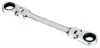 double flexible ratchet combination spanner-double end socket ratchet wrench