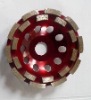 double row cup wheel
