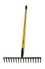 fibreglass handle forged level head rake(16T)