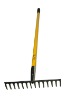 fibreglass handle forged road/stone extra heavy rake(14T)