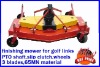 finishing mower with 3 blades,wheel,independent slip clutch,PTO shaft,pin,gear box,for golf course.