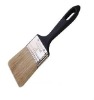 flat style 100% pure white twice boiled bristle and plastic handle paint brush