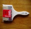 flat style 100% pure white twice boiled bristle paint brush with wooden handle