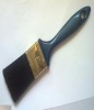 flat style 80%top pure black boiled bristle and plastic handle paint brush