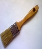 flat style 80%top pure white boiled bristle and wooden handle paint brush