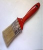 flat style 80%top pure white twice boiled bristle and wooden handle paint brush
