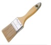 flat style 80%top pure white twice boiled bristle and wooden handle paint brush
