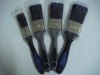 flat style sharp taper filament and plastic handle paint brush