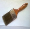 flat style sharp taper filament and wooden handle paint brush
