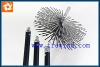 flat wire chimney brush round in 7"