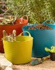 flexible plastic bucket,colorful garden tubs