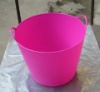 flexible tubtrugs,plastic water pail with two handles