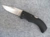 folding knife with rubber handle
