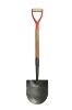 forged solid back caprock irrigating shovel