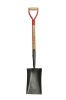 forged solid back garden spade