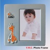 funny home decorative silver plated kid picture frame