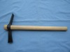 garden Pickaxe with wooden handle