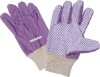 garden gloves with PVC dots