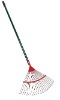 garden rake with wooden handle