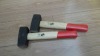 german type stone hammer with wooden handle