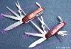 gift knife set with red awl and scissors