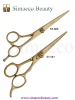 gold barber scissors
