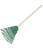 grass rake with wood handle
