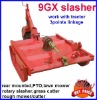 grass slasher for tractor,wheel,independent slip clutch,PTO shaft,pin,gear box,lawn mower.