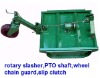 grass slasher for tractor,wheel,independent slip clutch,PTO shaft,pin,gear box,lawn mower.