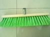 green synthetic fiber with revolvable handle floor cleaning brush