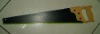 hand saw with wooden handle