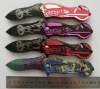 harley shape folding knife with clip