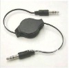 high quality and free shipping Retractable Audio Aux Cable for iPod iPhone 4 G 4th Gen AUC-3 500pcs/lot