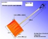 high quality plastic snow shovel with wooden handle