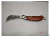 high quality pocket folding knife with wood handle