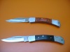 high quality wood handle folding blade pocket knife
