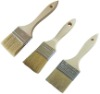 high quality wooden handle pure white bristle paint brush