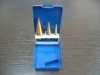 hss step drill set, 3pcs step drills