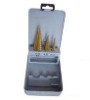 hss step drill set, 3pcs step drills