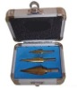 hss step drill set, 3pcs step drills