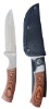 hunting knife,wooden handle hunting knife with Oxford bag.high quality